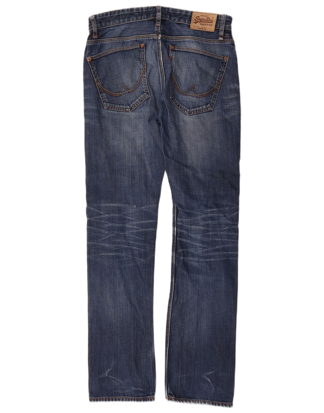 Superdry Mens Slim Jeans W30 L32 Blue Cotton