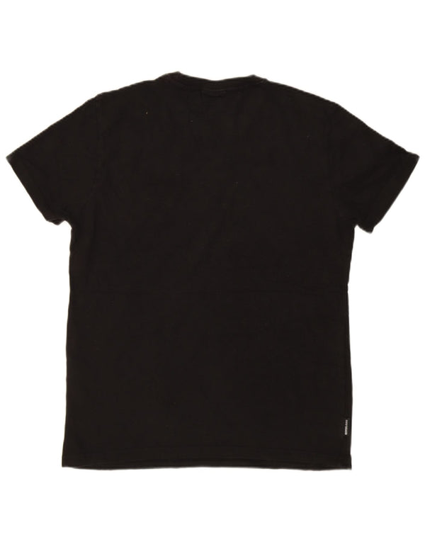 Superdry Mens T-Shirt Top Large Black Polyester