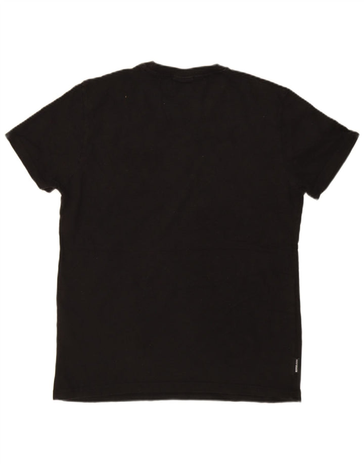 Superdry Mens T-Shirt Top Large Black Polyester