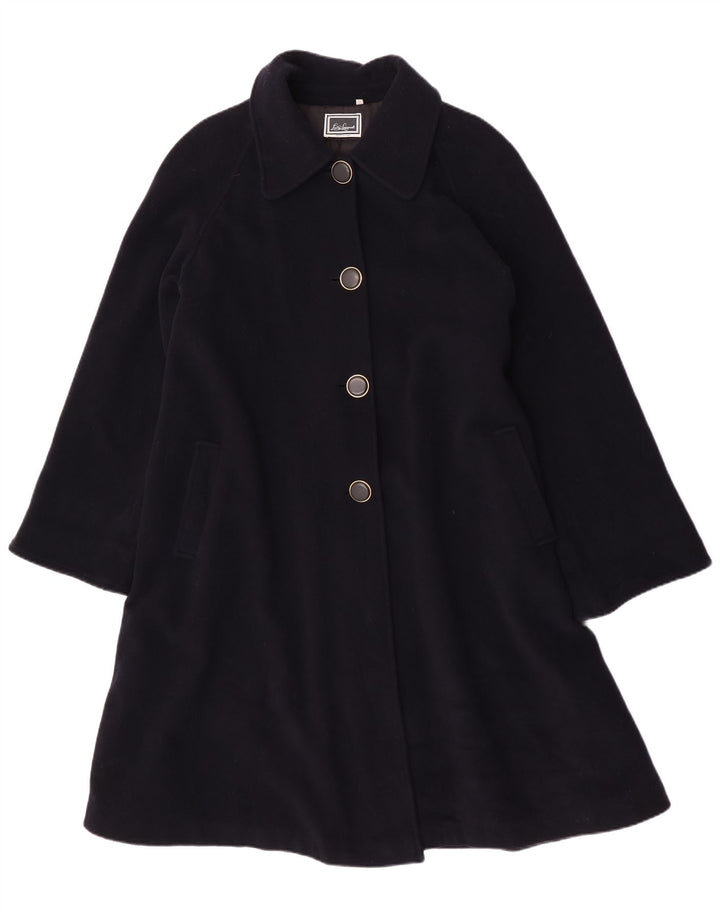 Luisa Spagnoli Womens Overcoat UK 14 Medium Navy Blue