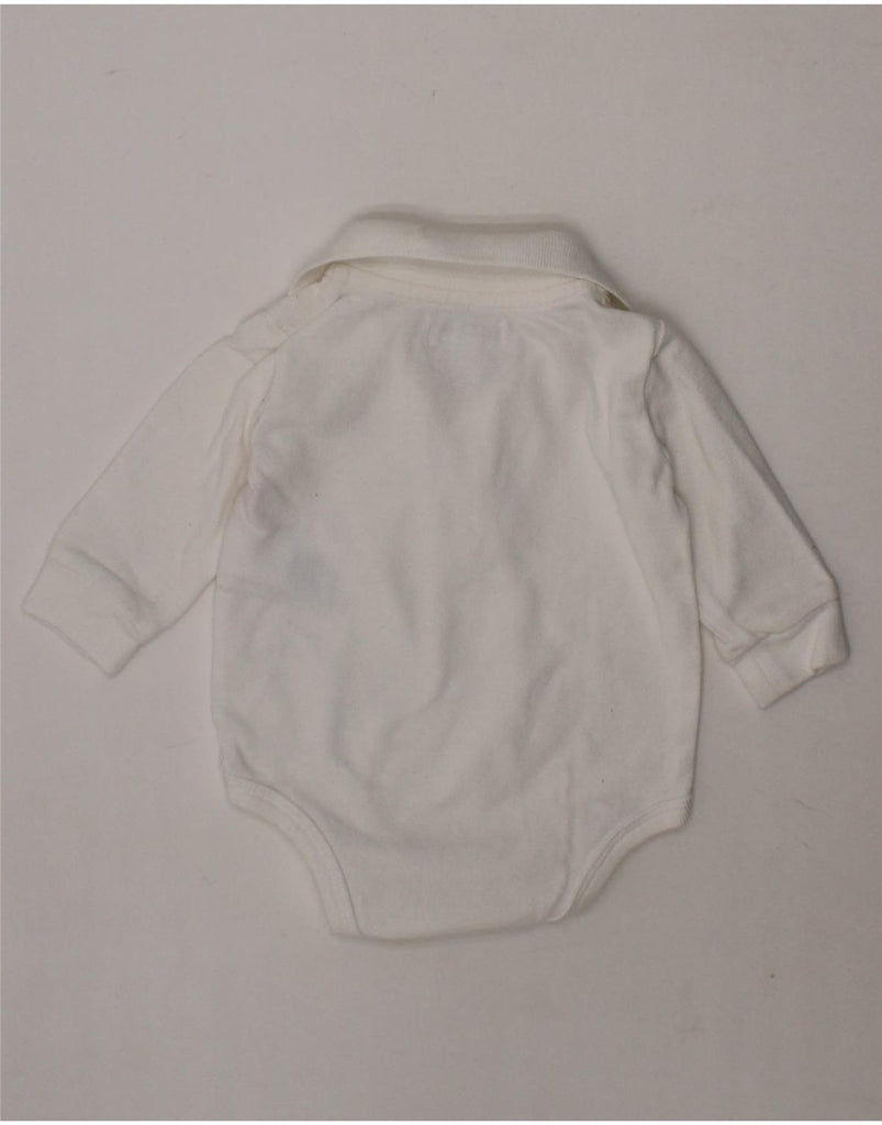 RALPH LAUREN Baby Boys Long Sleeve Bodysuit 0-3 Months White Cotton Vintage Ralph Lauren and Second-Hand Ralph Lauren from Messina Hembry 