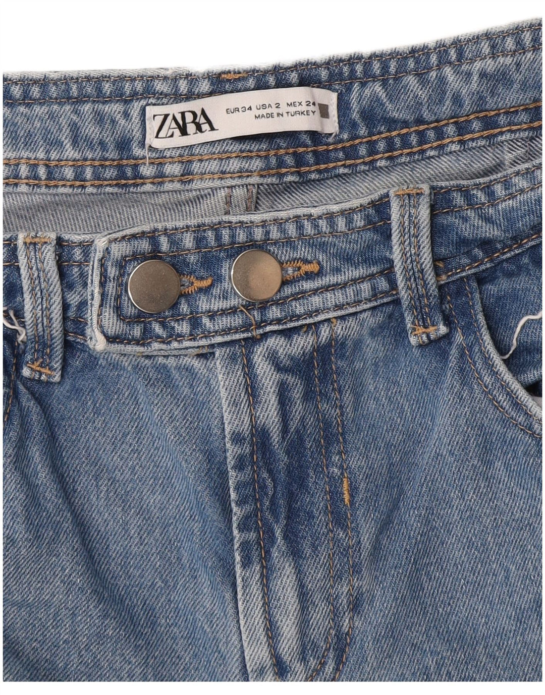 Zara Womens Bootcut Jeans EU 34 2XS W24 L31 Blue