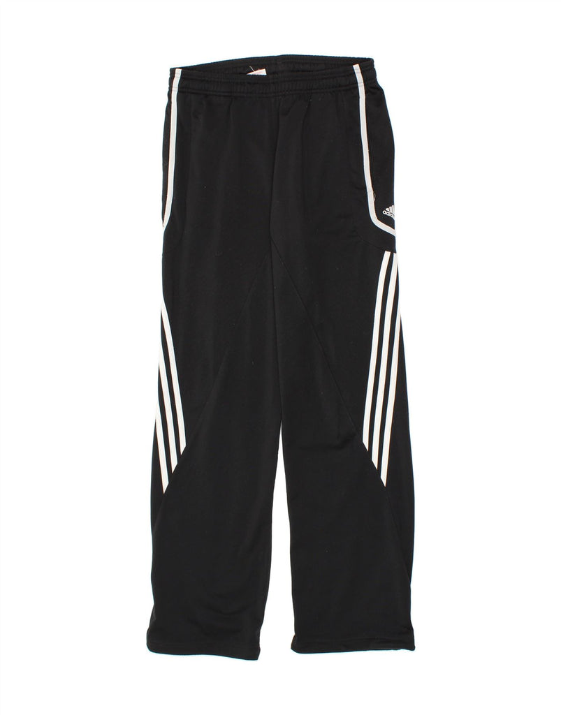 ADIDAS Boys Tracksuit Trousers 15-16 Years  Black Polyester Vintage Adidas and Second-Hand Adidas from Messina Hembry 