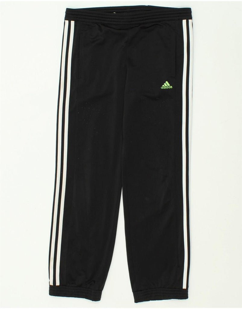 ADIDAS Boys Tracksuit Trousers Joggers 11-12 Years Black Polyester | Vintage Adidas | Thrift | Second-Hand Adidas | Used Clothing | Messina Hembry 