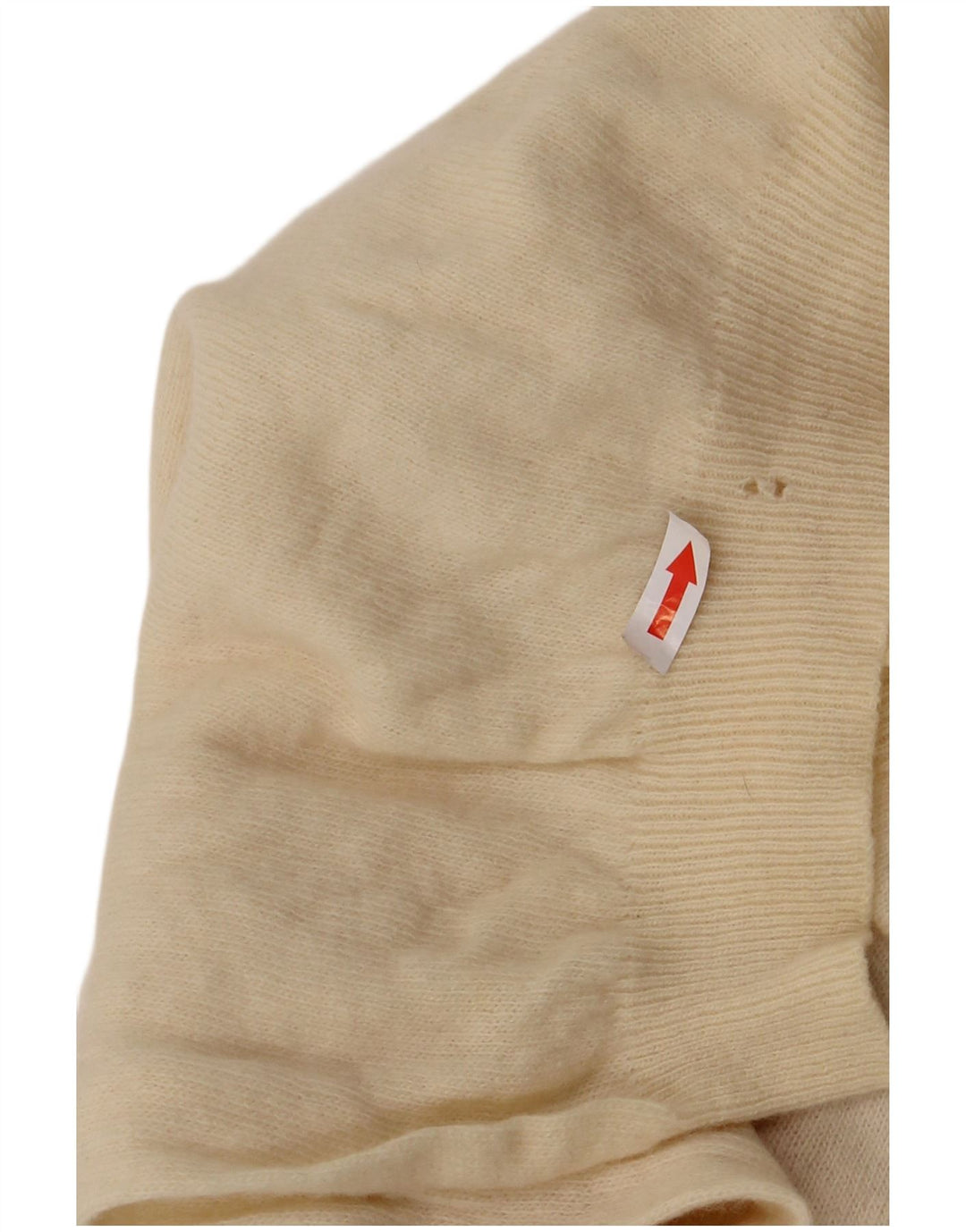 Vintage Womens Boat Neck Jumper Sweater UK 16 Large Beige Argyle/Diamond