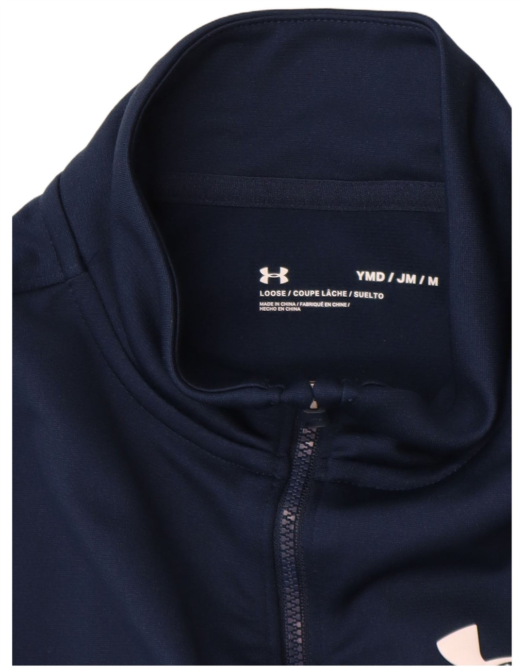 Under Armour Boys Tracksuit Top Jacket 9-10 Years Medium Navy Blue