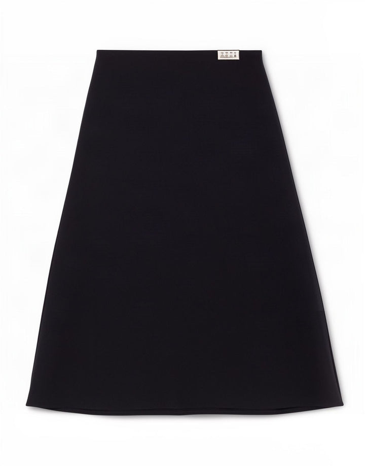 Marks & Spencer Womens Midi Skirt UK 12 Medium W33 Navy Blue Polyester