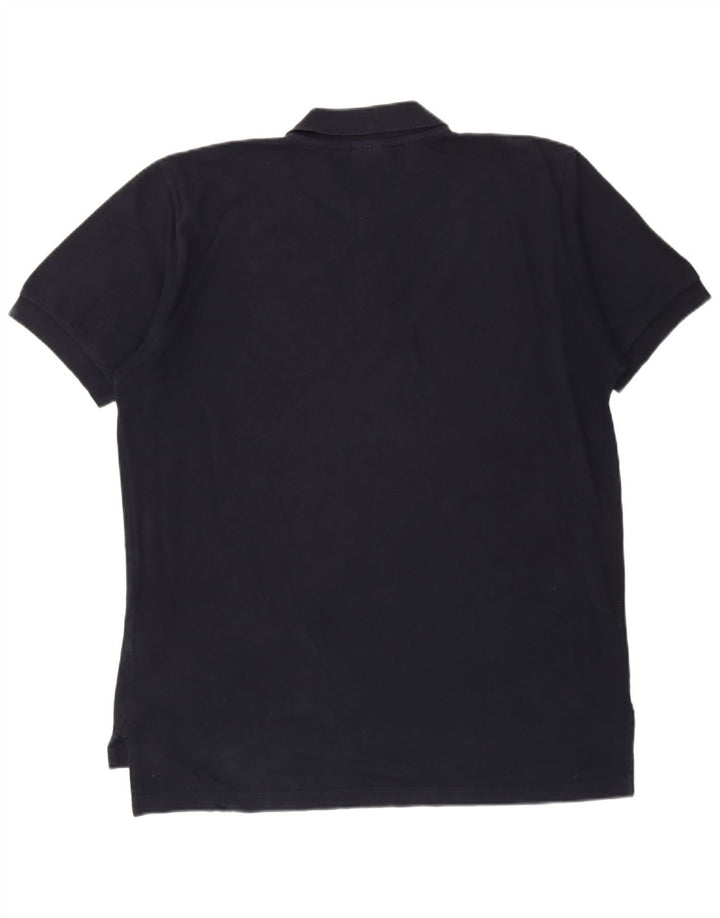 Reebok Mens Polo Shirt Large Navy Blue Cotton