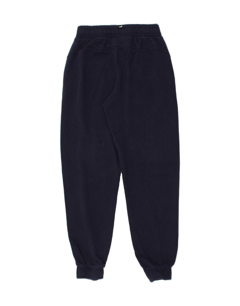 PUMA Boys Tracksuit Trousers Joggers 13-14 Years Navy Blue Vintage Puma and Second-Hand Puma from Messina Hembry 