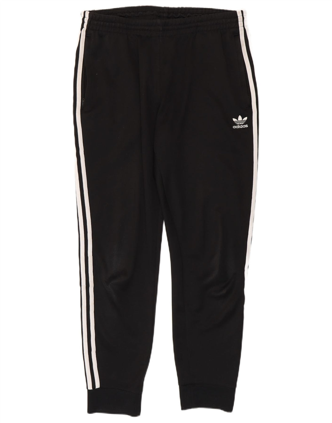 Adidas Mens Tracksuit Trousers Joggers Large Black Polyester