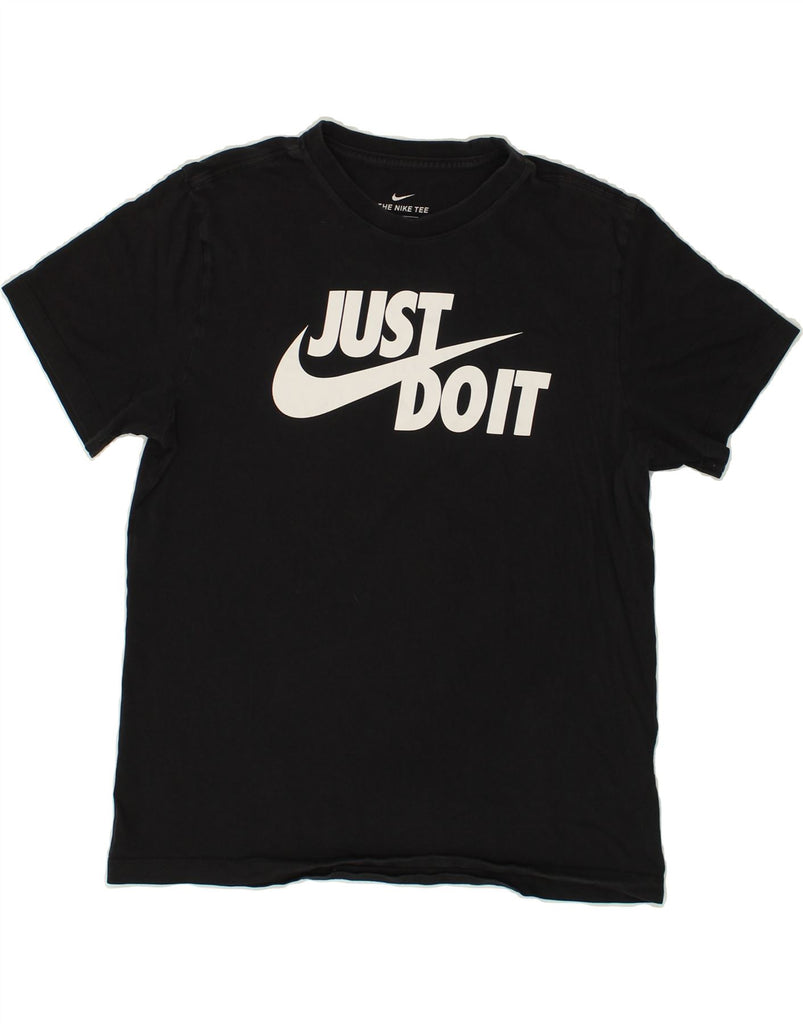 NIKE Mens Graphic T-Shirt Top Medium Black Cotton Vintage Nike and Second-Hand Nike from Messina Hembry 