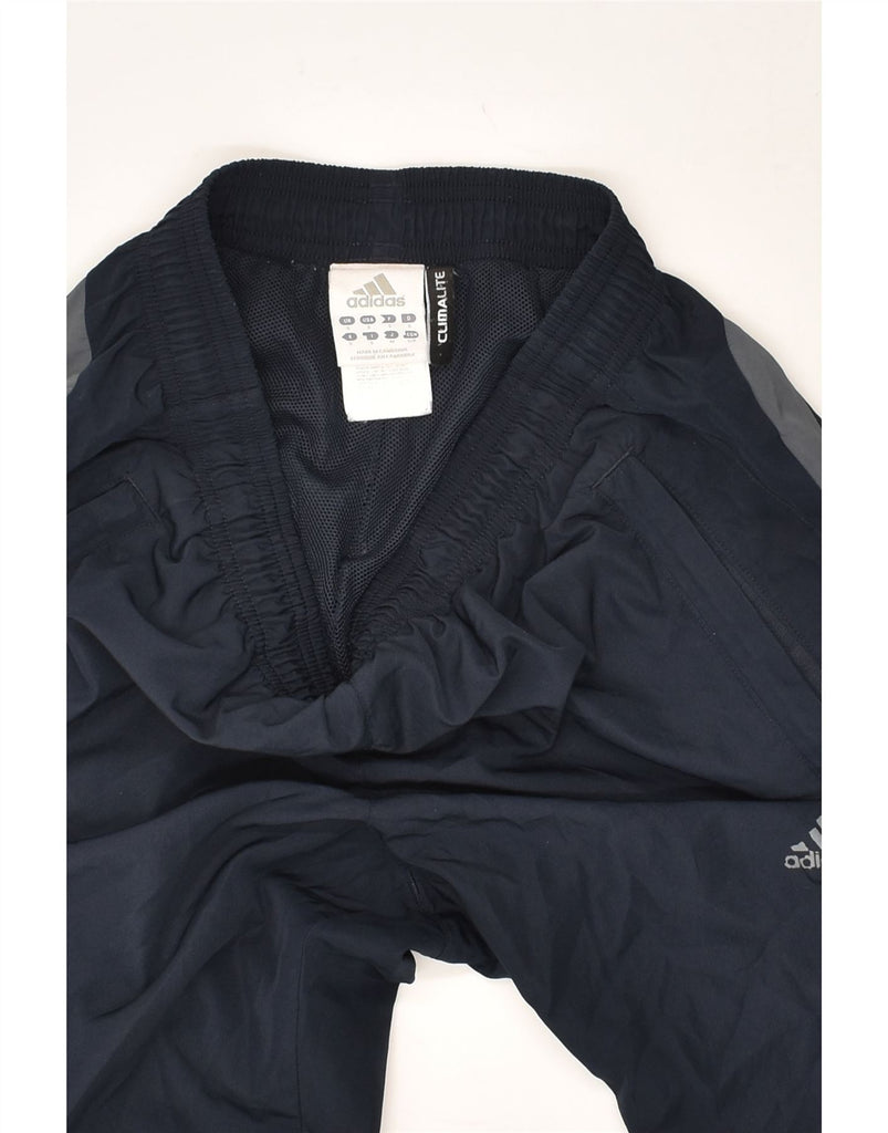 ADIDAS Mens Climalite Tracksuit Trousers Small Navy Blue Polyester | Vintage Adidas | Thrift | Second-Hand Adidas | Used Clothing | Messina Hembry 