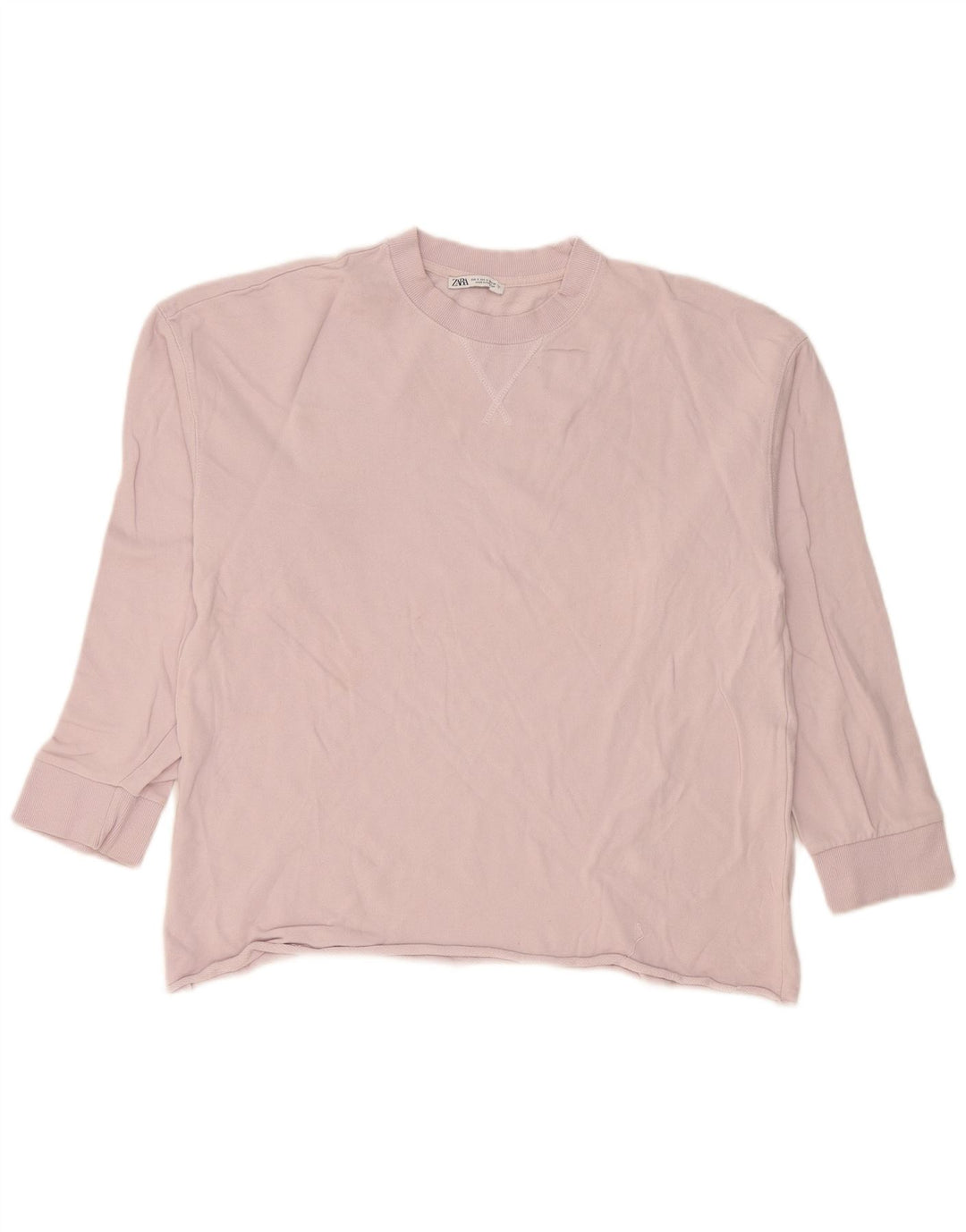 Zara Mens Sweatshirt Jumper Small Pink