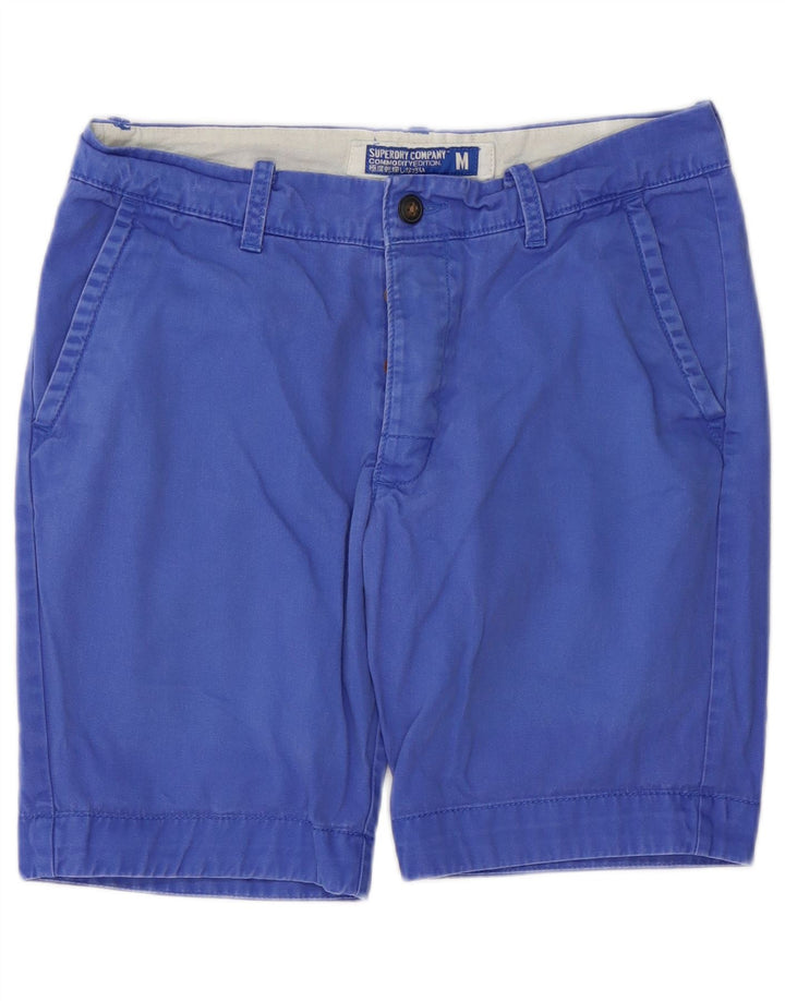 SUPERDRY Mens Chino Shorts Medium W32  Blue Cotton