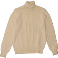 VINTAGE Womens Roll Neck Jumper Sweater IT 42 Medium Off White Acrylic Vintage Vintage and Second-Hand Vintage from Messina Hembry 