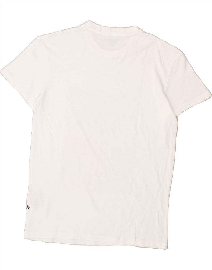 JACK & JONES Mens Relaxed Fit Graphic T-Shirt Top Medium White Cotton | Vintage Jack & Jones | Thrift | Second-Hand Jack & Jones | Used Clothing | Messina Hembry 