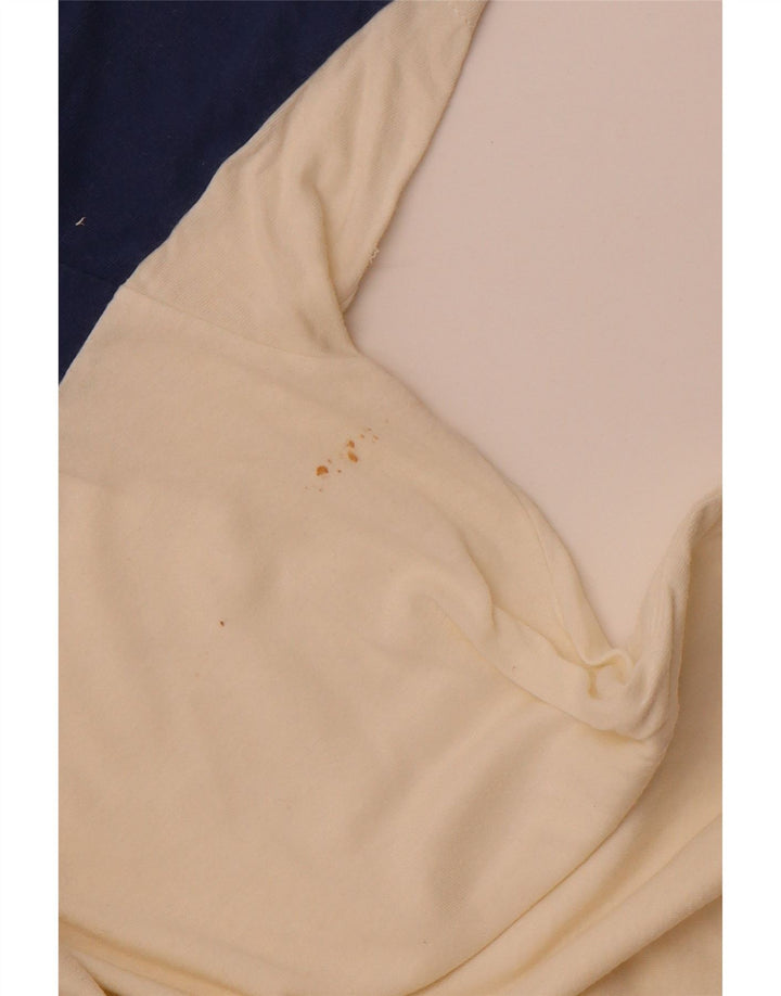 COLMAR Mens Graphic T-Shirt Top Medium White Colourblock Cotton Sports