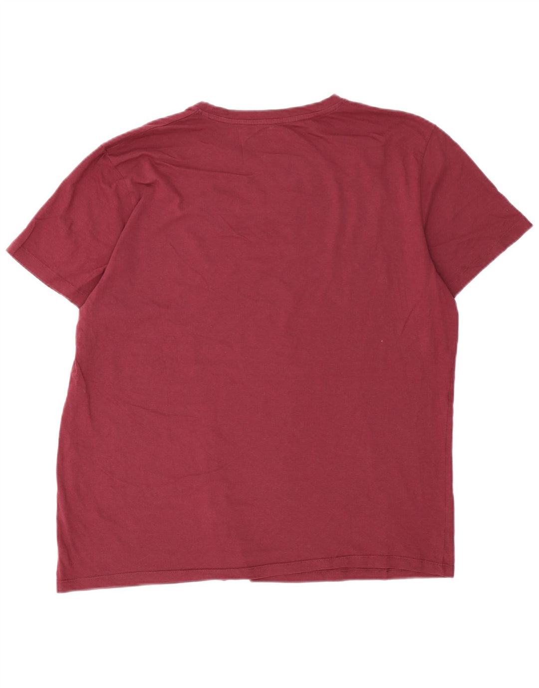Jack & Jones Mens T-Shirt Top XL Burgundy