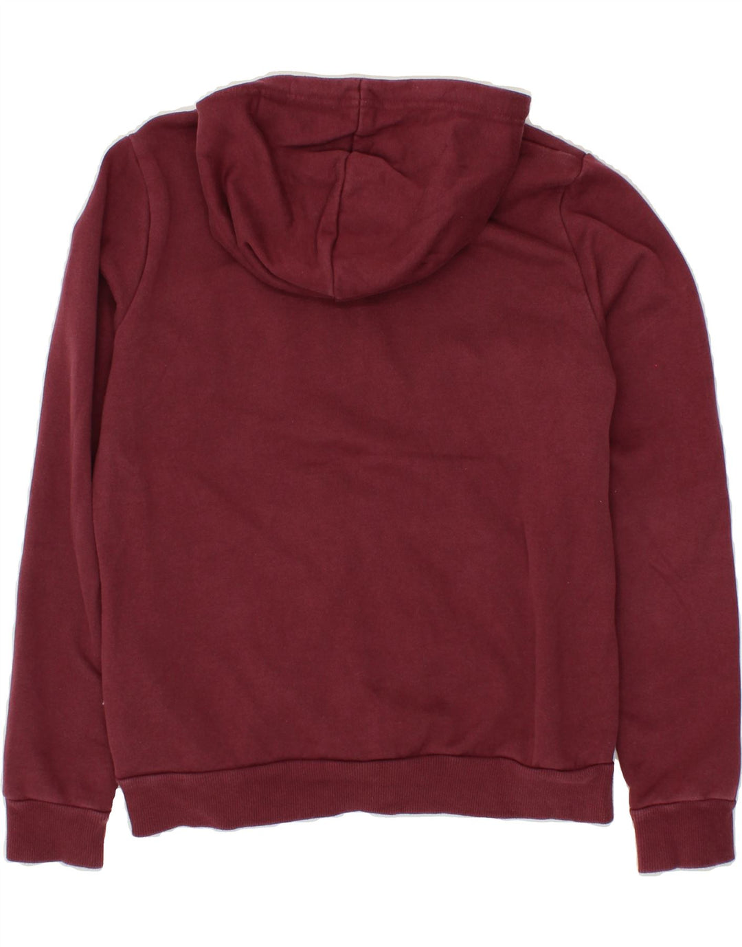 PUMA Womens Hoodie Jumper UK 14 Large  Maroon Cotton Vintage Puma and Second-Hand Puma from Messina Hembry 