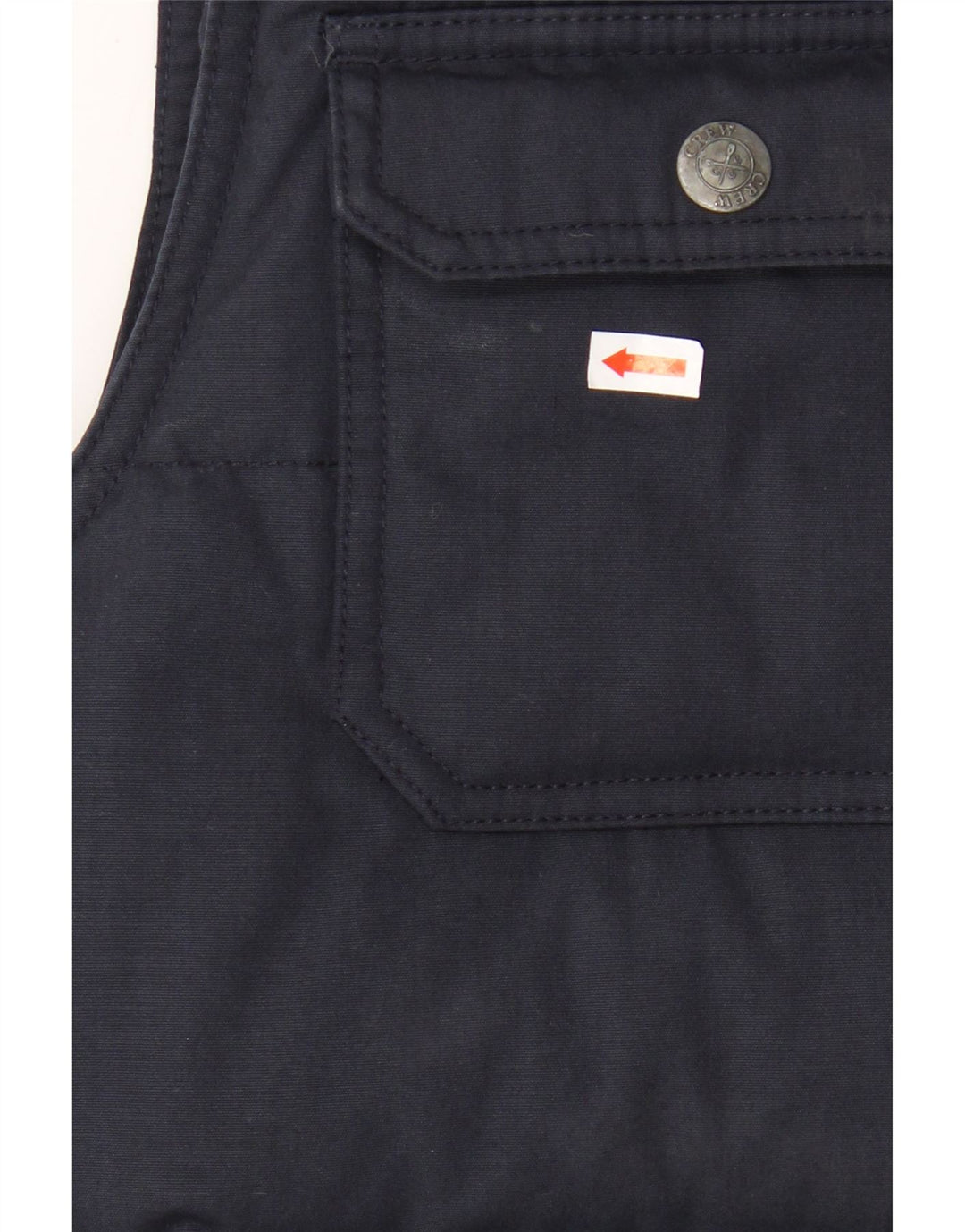 Crew Clothing Mens Padded Gilet UK 38 Medium Navy Blue Polyester