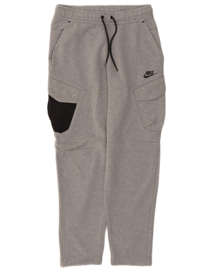 Nike Mens Cargo Tracksuit Trousers Small  Grey Colourblock Cotton
