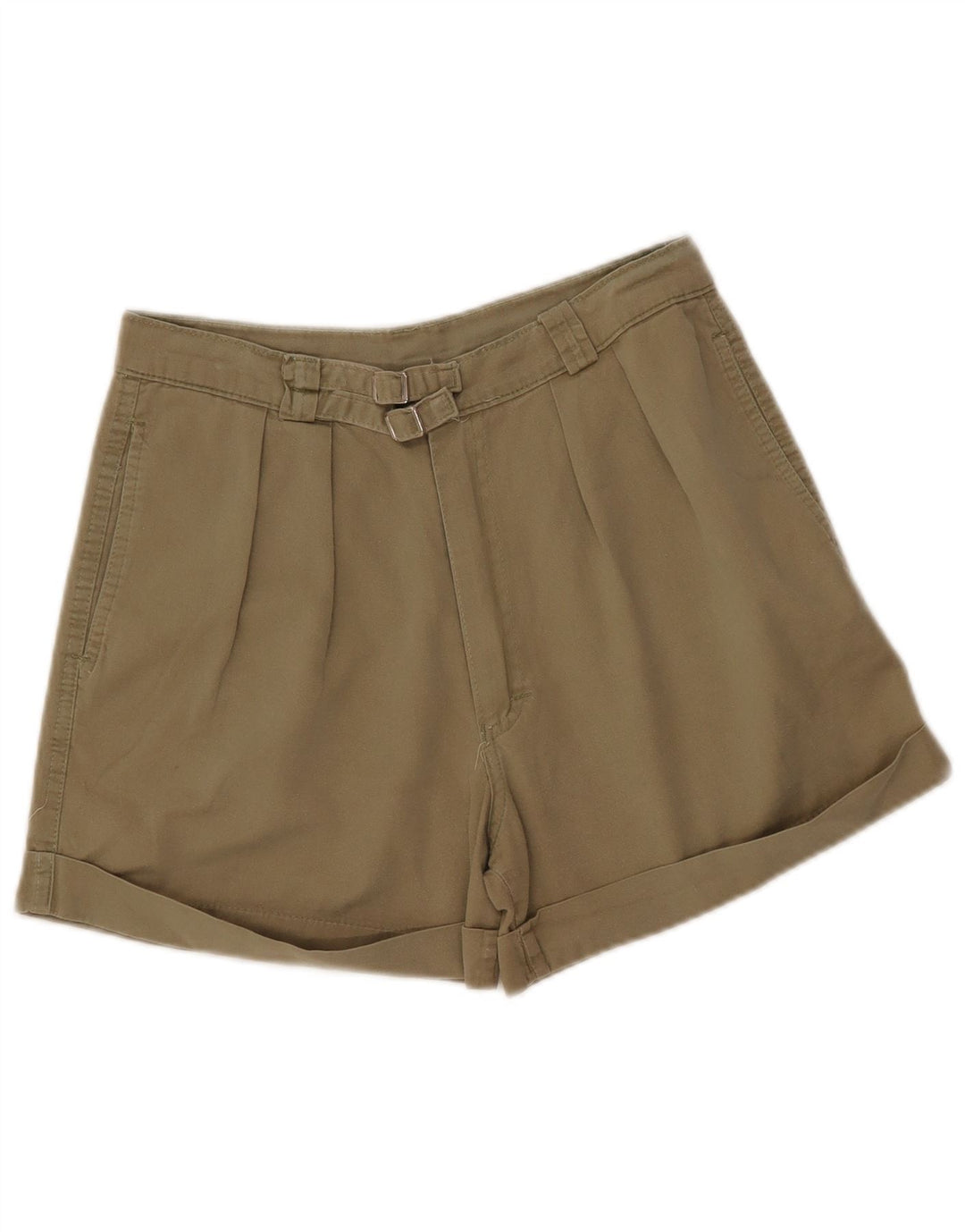 Vintage Womens High Waist Chino Shorts W28 Medium Khaki