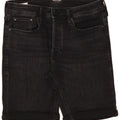 JACK & JONES Mens Denim Shorts Small W28 Black Cotton Vintage Jack & Jones and Second-Hand Jack & Jones from Messina Hembry 