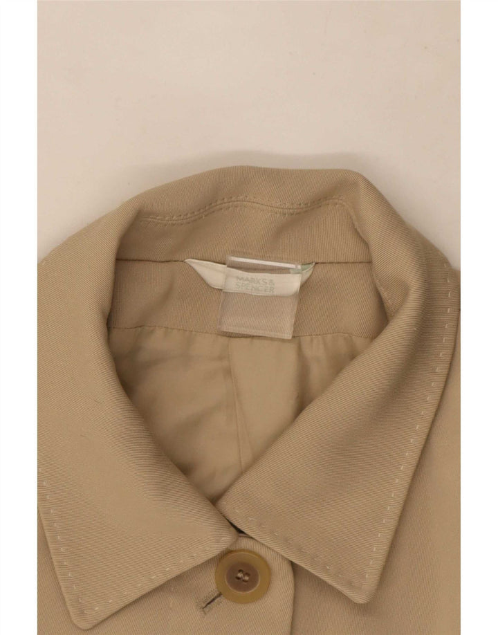 Marks & Spencer Womens Oversized Overcoat UK 14 Medium Beige