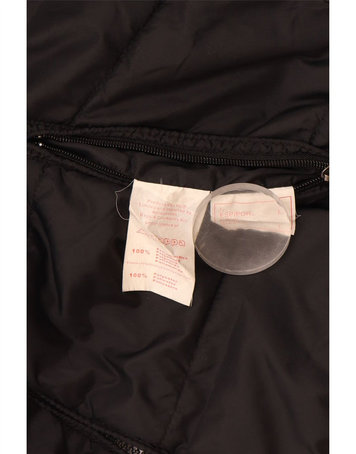 Kappa Mens Padded Jacket UK 40 Large Black Polyamide
