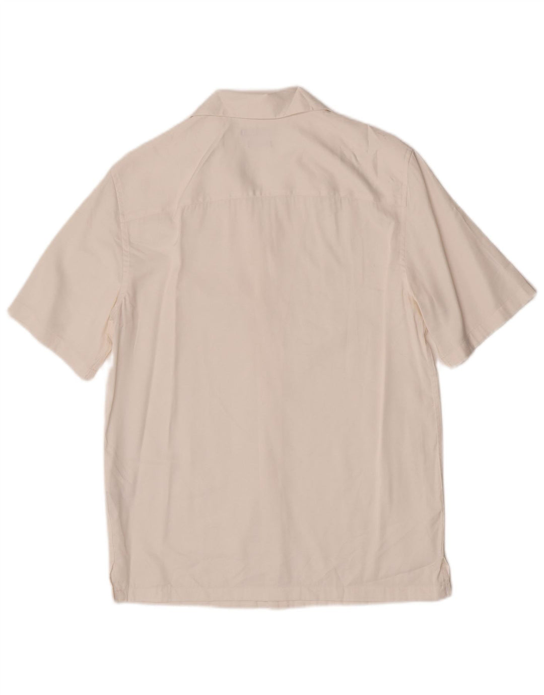 Zara Mens Short Sleeve Shirt Small White Viscose