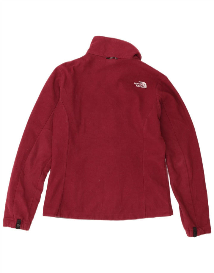 The North Face Womens Fleece Jacket UK 10 Small Burgundy Polyester