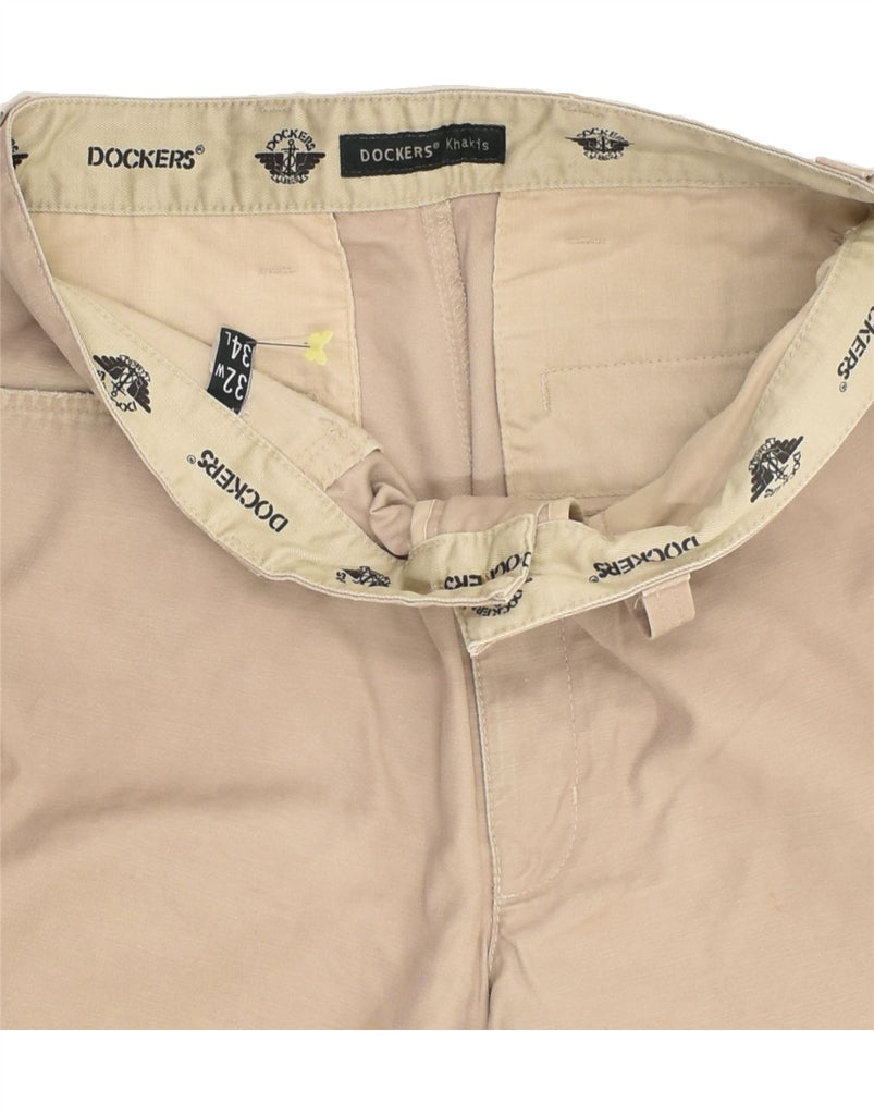 DOCKERS Mens Straight Casual Trousers W32 L28 Beige | Vintage Dockers | Thrift | Second-Hand Dockers | Used Clothing | Messina Hembry 