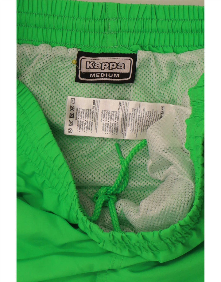 Kappa Mens Graphic Swimming Shorts Medium Green Polyester
