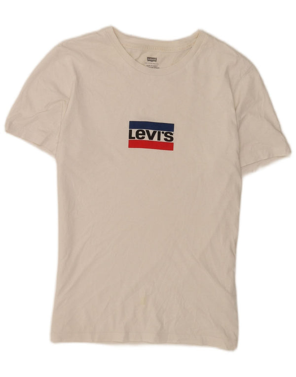 Levi's Mens Graphic T-Shirt Top XS White Cotton