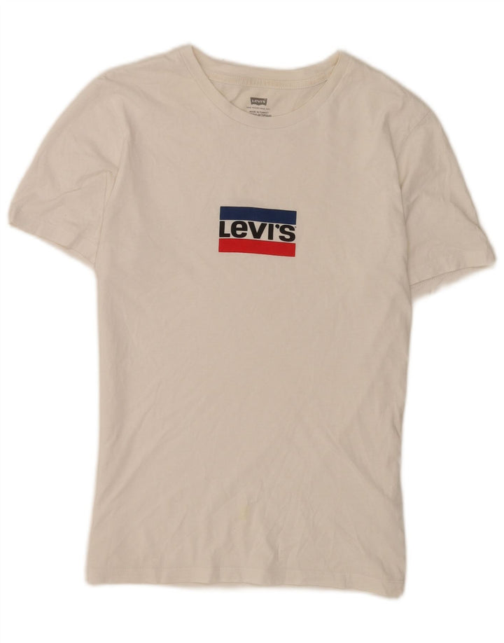 Levi's Mens Graphic T-Shirt Top XS White Cotton