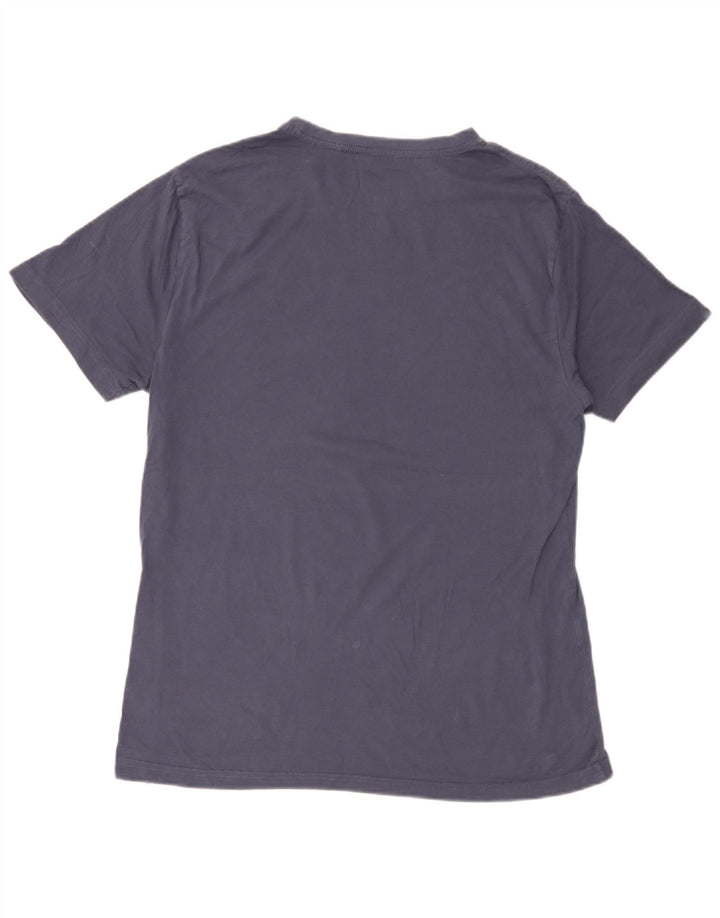 Hurley Mens Graphic T-Shirt Top Medium Navy Blue Cotton