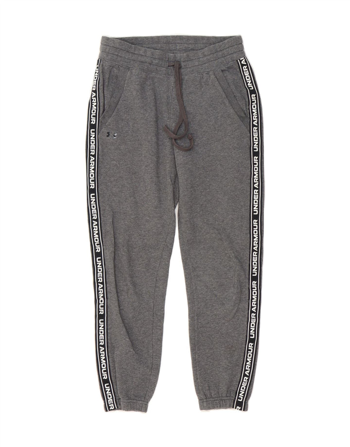 UNDER ARMOUR Womens Graphic Tracksuit Trousers Joggers Small  Grey Cotton Vintage Under Armour and Second-Hand Under Armour from Messina Hembry 