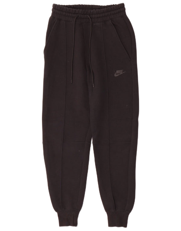 Nike Womens Tracksuit Trousers Joggers UK 6 XS Black Cotton