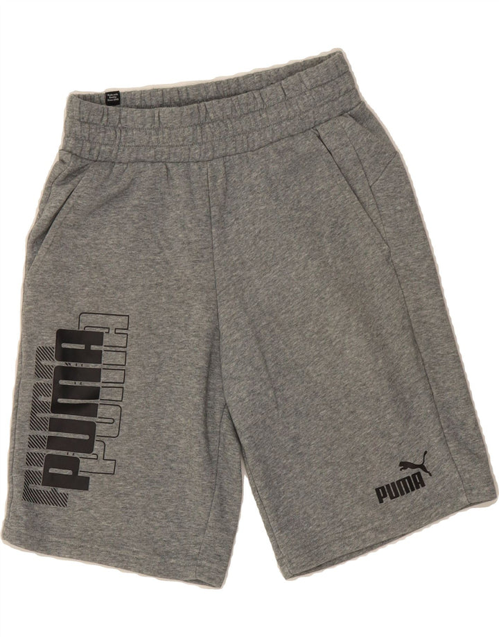 PUMA Mens Graphic Sport Shorts Small Grey Cotton Vintage Puma and Second-Hand Puma from Messina Hembry 