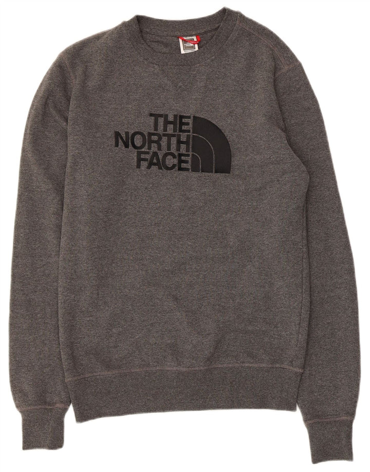 The North Face Mens Graphic Sweatshirt Jumper Small Grey Cotton