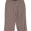 MOSSIMO Womens Straight Capri Trousers US 8 Medium W30 L22 Grey Pinstripe Vintage Mossimo and Second-Hand Mossimo from Messina Hembry 