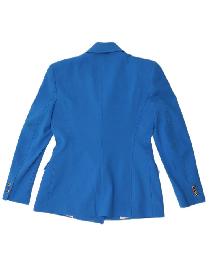 Zara Womens Double Breasted Blazer Jacket UK 14 Medium Blue