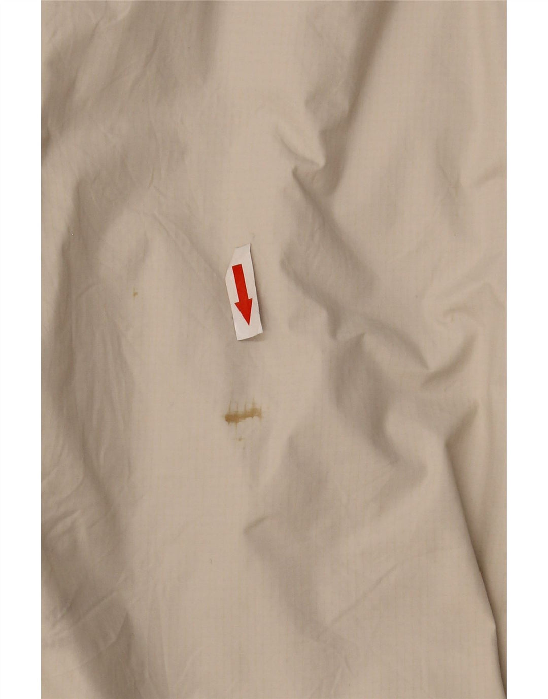 The North Face Womens Hooded Rain Jacket UK 14 Medium Off White Nylon