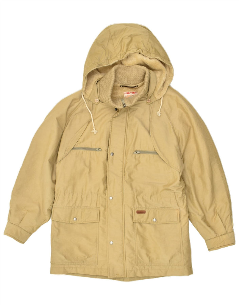 MCGREGOR Mens Hooded Padded Jacket UK 40 Large Beige | Vintage McGregor | Thrift | Second-Hand McGregor | Used Clothing | Messina Hembry 