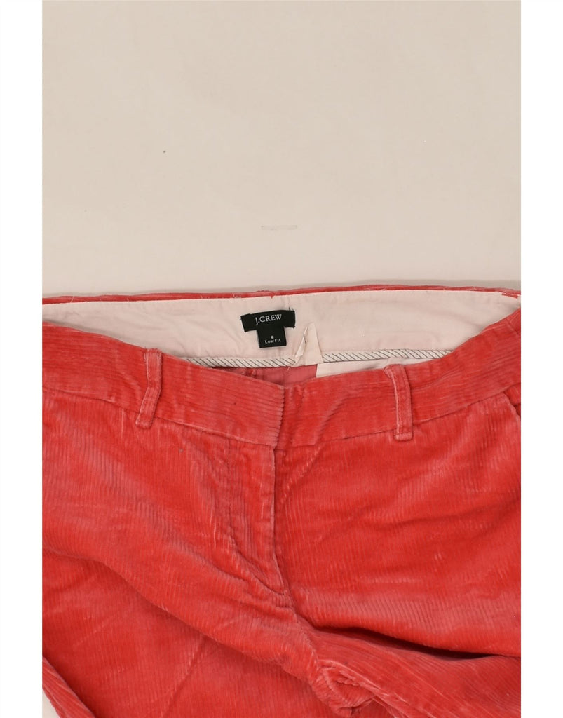 J. CREW Womens Flare Corduroy Trousers US 6 Medium W32 L30 Red Cotton | Vintage J. Crew | Thrift | Second-Hand J. Crew | Used Clothing | Messina Hembry 