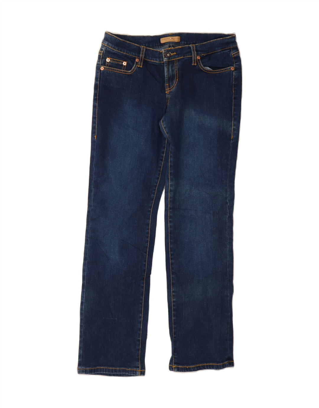 TOMMY HILFIGER Womens Straight Jeans US 7 Medium W28 L31 Blue Cotton Vintage Tommy Hilfiger and Second-Hand Tommy Hilfiger from Messina Hembry 