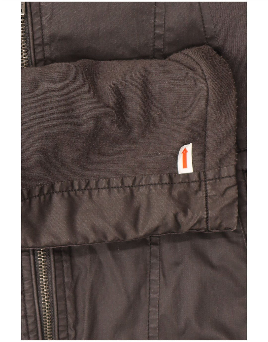 Energie Mens Biker Jacket UK 42 XL Grey Cotton