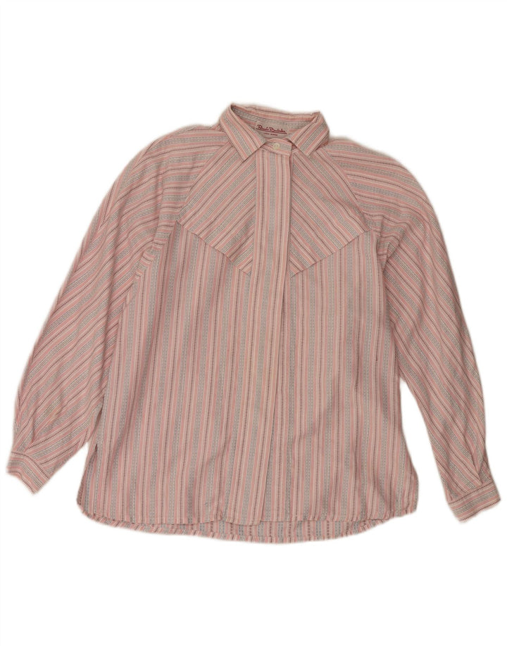 Renato Balestra Womens Shirt IT 44 Medium Pink Striped