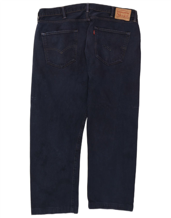 Levi's Mens 501 Straight Jeans W38 L27 Navy Blue