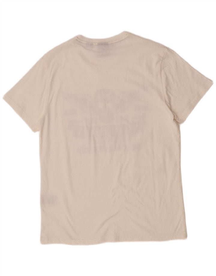 Superdry Mens Graphic T-Shirt Top XL White Cotton